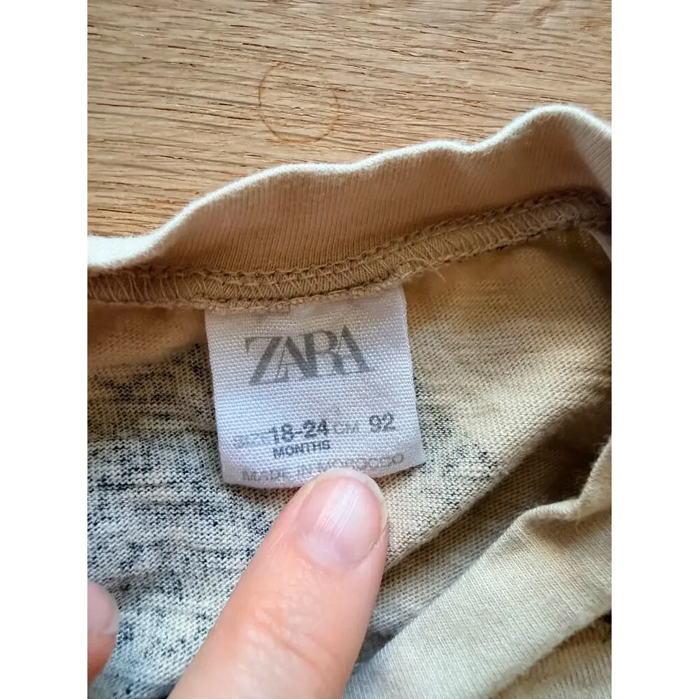 Zara Baby Long Sleeve Leaf Print Shirt (18-24M)